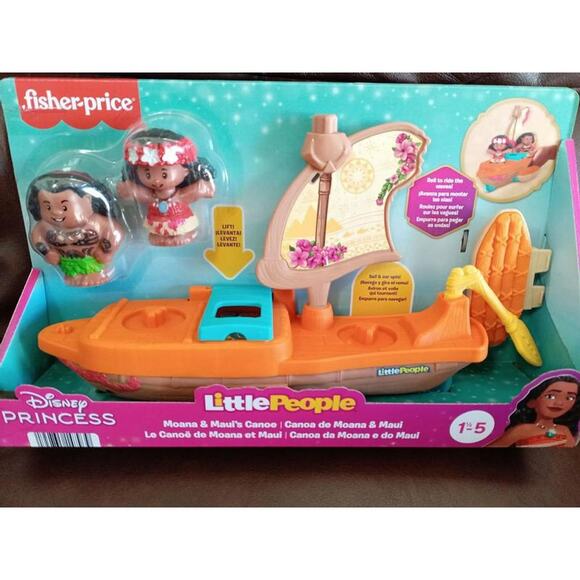 Disney Other - Disney Princess Moana Toys, Moana & Maui's Canoe, Fisher-Price Little People
